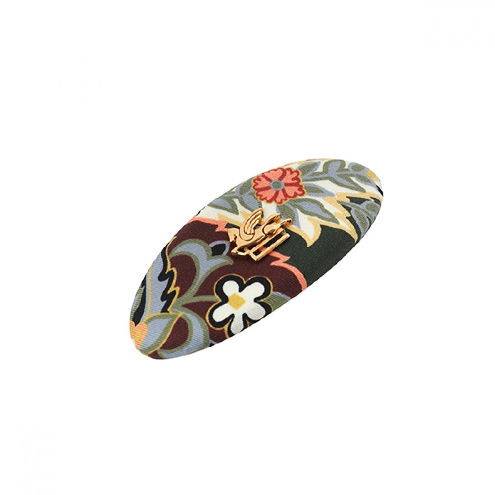 エトロ WF6B0002AA044 X0890 フローラルペイズリーシルクヘアクリップ