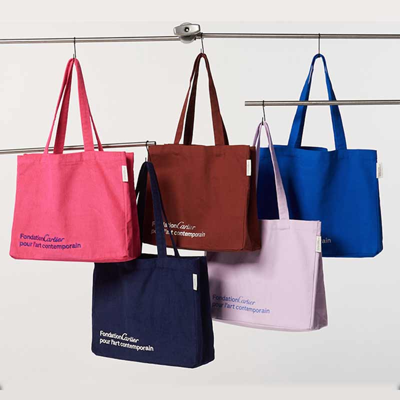 パリ限定！FondationCartier 現代美術館 公式 トートバッグ NAVY&PINK