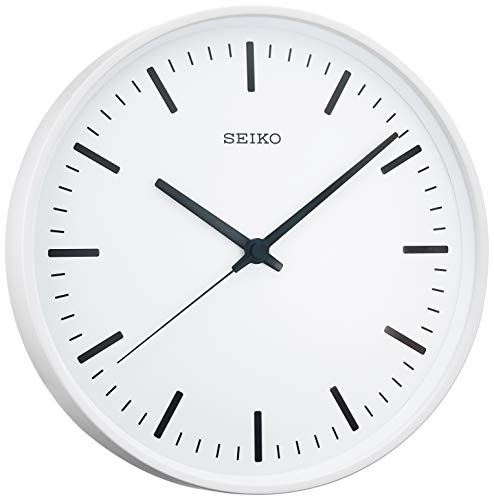 セイコークロック 掛時計 白 直径310*44mm 電波 アナログ KX308W