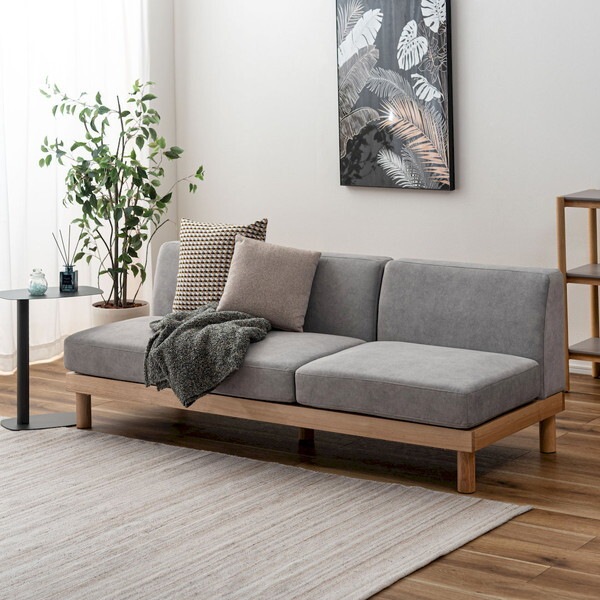 SS-132LGY ライトグレー リベルタ ソファ 3人掛け メーカー直送 45,000円