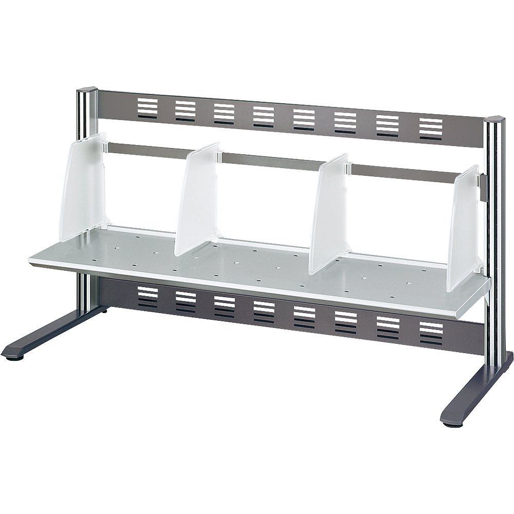 （まとめ買い）デスクシェルフ W800 棚1段 シルバー EAS-DSF8003NC [x3]