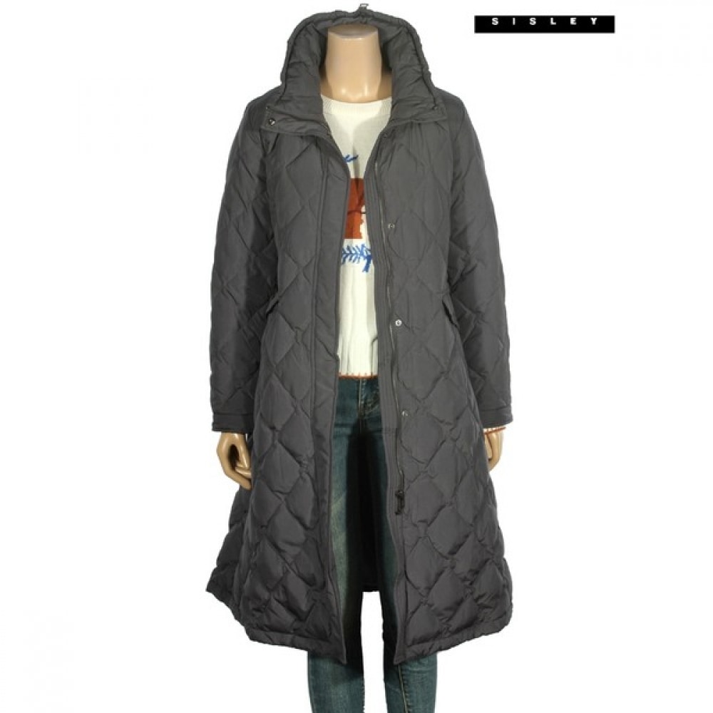 (シスレー) シスレーハイネックキルティンググースロングパッド入りジャンパー SAPDC4461_DG