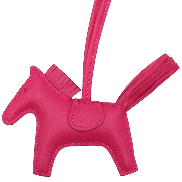 エルメス HERMES バッグチャーム ロデオPM アニューミロ ローズ