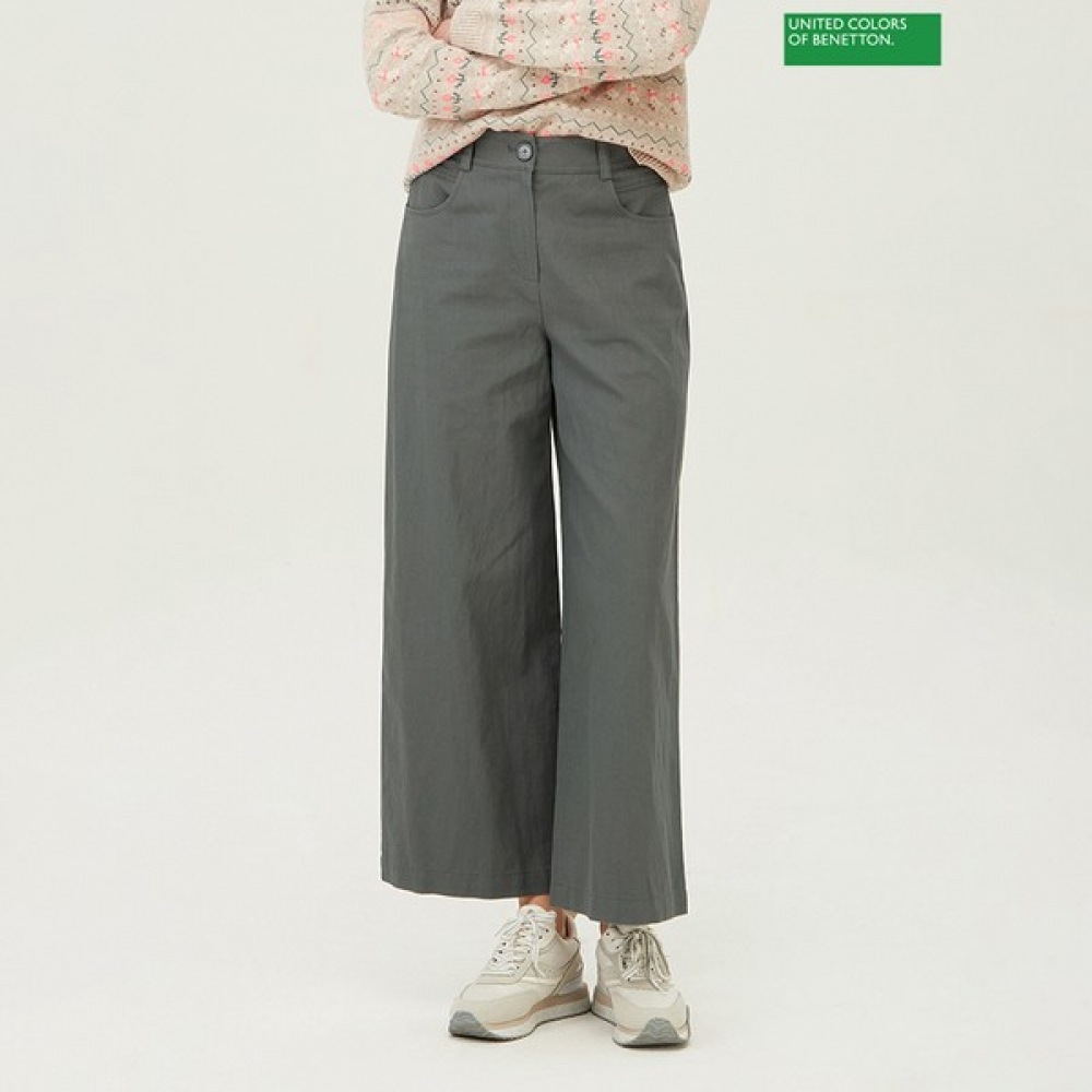 [ベネトン] ベネトンバンディングワイドリネンパンツBAPT05411 8,311円