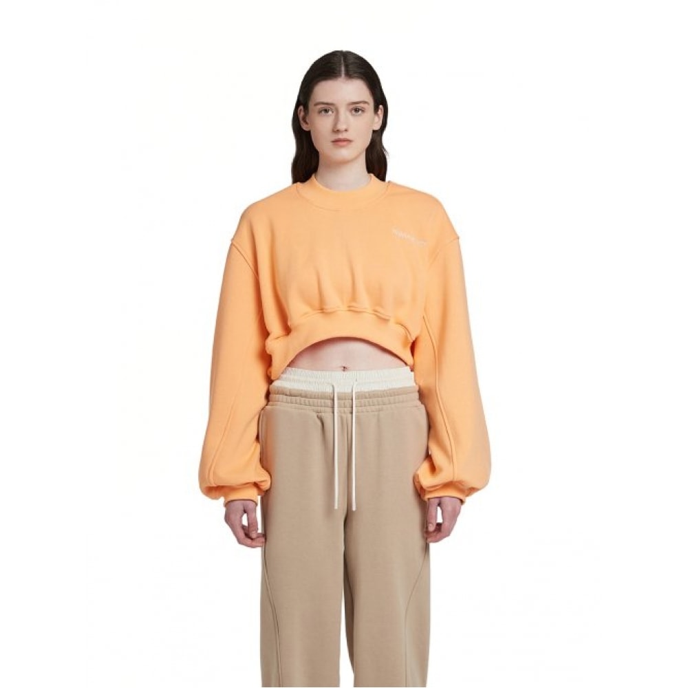 TRUNK PROJECT ロゴクロップドスウェットシャツ_オレンジ