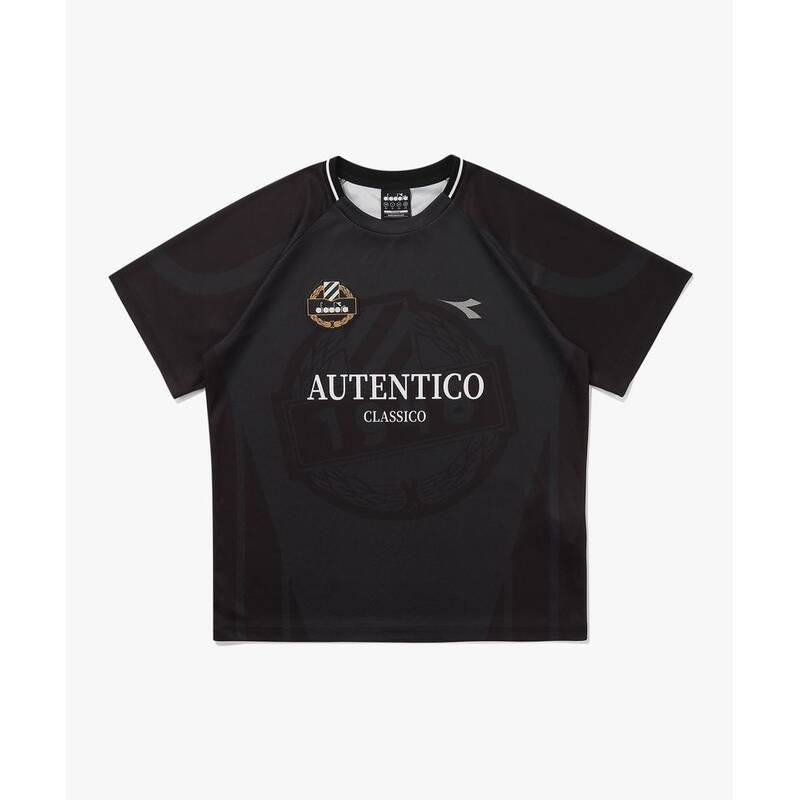 ディアドラ diadora ジャージー ランニング 半袖Tシャツ BLACK D5323RRS54BLK 401675