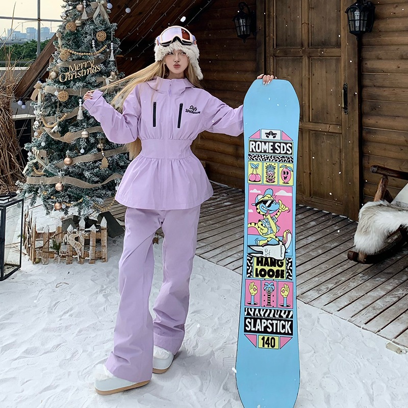 スキーウェア 2024-2025 レディース セットアップ スノーボードウェア アウター ジャケット パンツ 上下セット