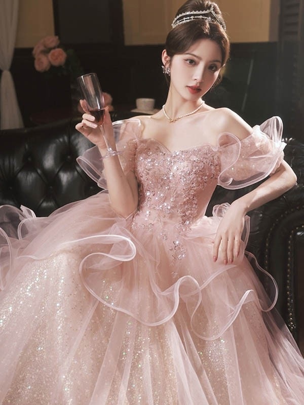 ワンピースドレスドレスロングドレス 大人 結婚式 イブニングドレス 韓国 ロング 披露宴 発表会 小さいサイズ レディース 演奏会 ドレス ピアノ発表会 母親 演奏会ドレス 演奏会用ドレス 半袖 19,241円