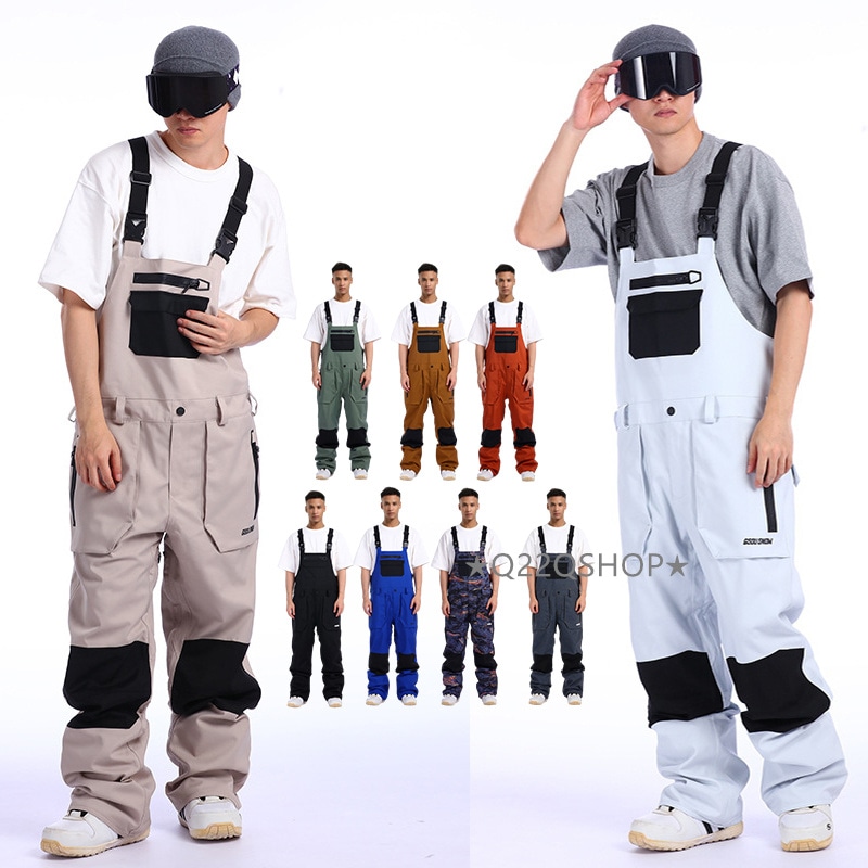 スノーボードウェア 2024 2025 上下つなぎ メンズ レディース ゆったり パンツズボン オールインワン オーバーオール ウィンタースポーツ スキーウェア スノボウェア スノーウェア韓国風防水 12,600円