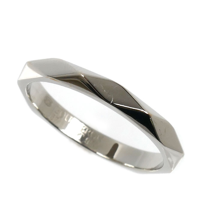 Boucheron ブシュロン Pt950プラチナ ファセット リング ミディアム リング・指輪 JAL00014 16.5号 57 5.1g レディース 中古 美品