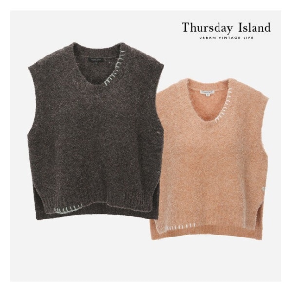 Thursday Island ボアフリース ポイントベスト(T228MVT241W)