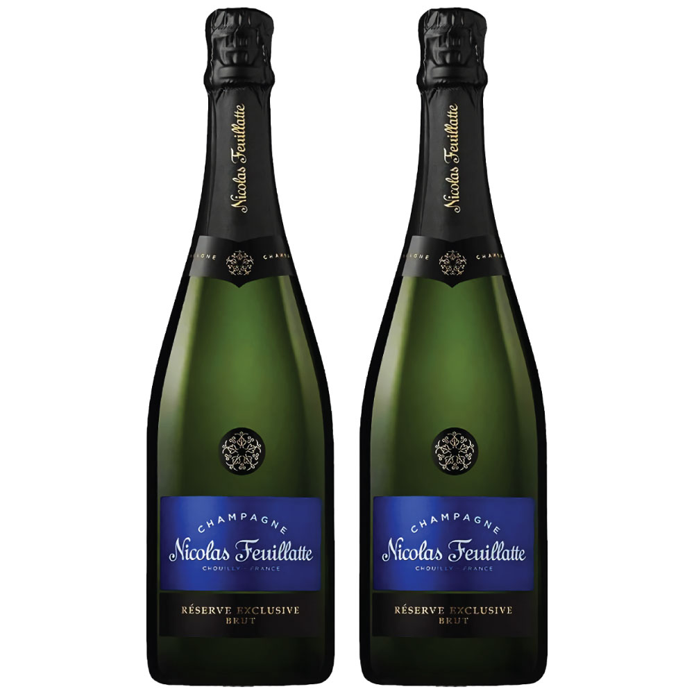 ニコラ フィアット ブルーラベル ブリュット レゼルヴ 750ml 2本セット スパークリングワイン 辛口 Nicolas Feuillatte, Reserve Brut シャンパン