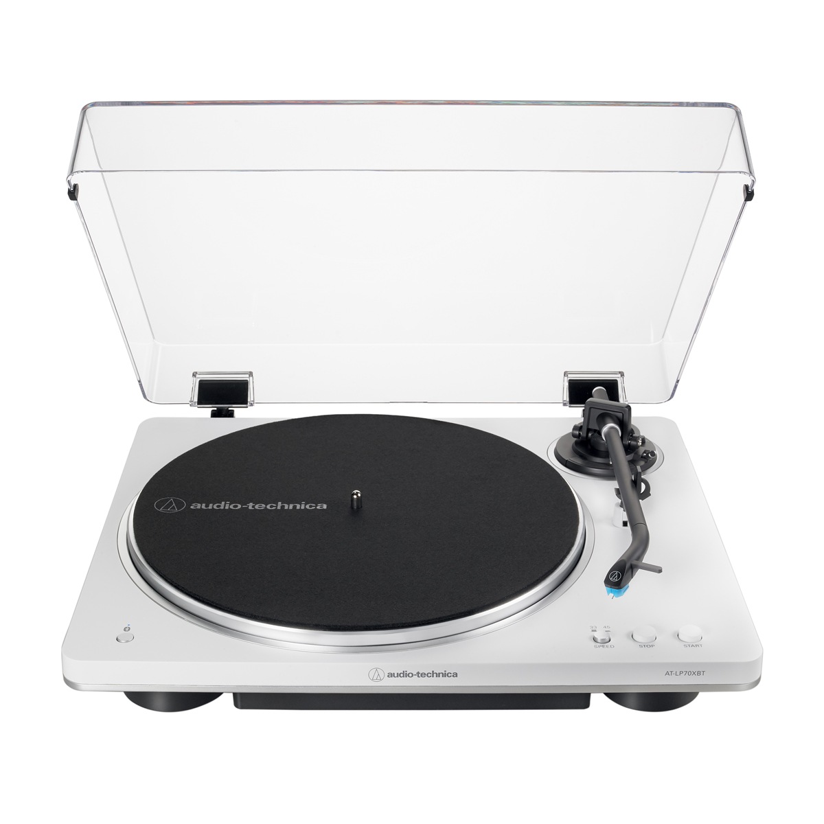 オーディオテクニカ AT-LP70XBT-WS(JP) Bluetooth搭載 フルオートターンテーブル（ホワイト/シルバー) ATLP70XBTWSJP