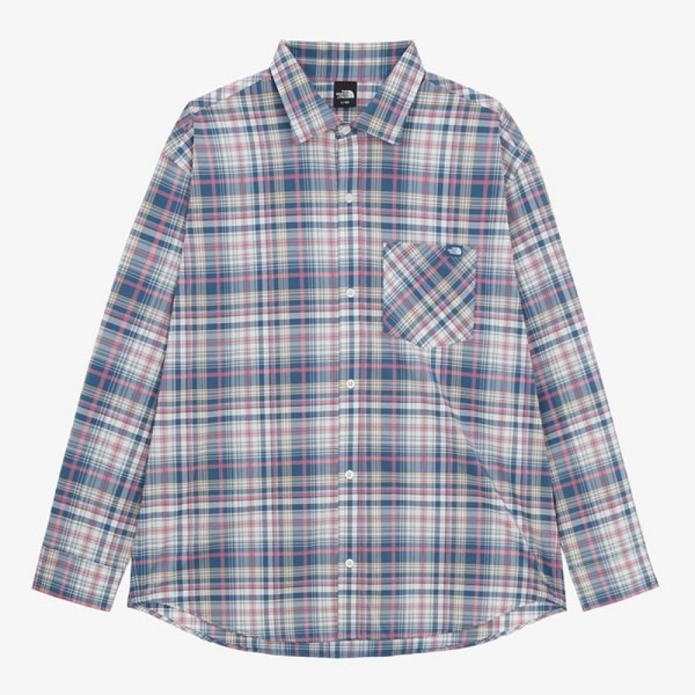 [ノースフェイス公式] NH8LR02C メンズプリードシャツ_ネイビー