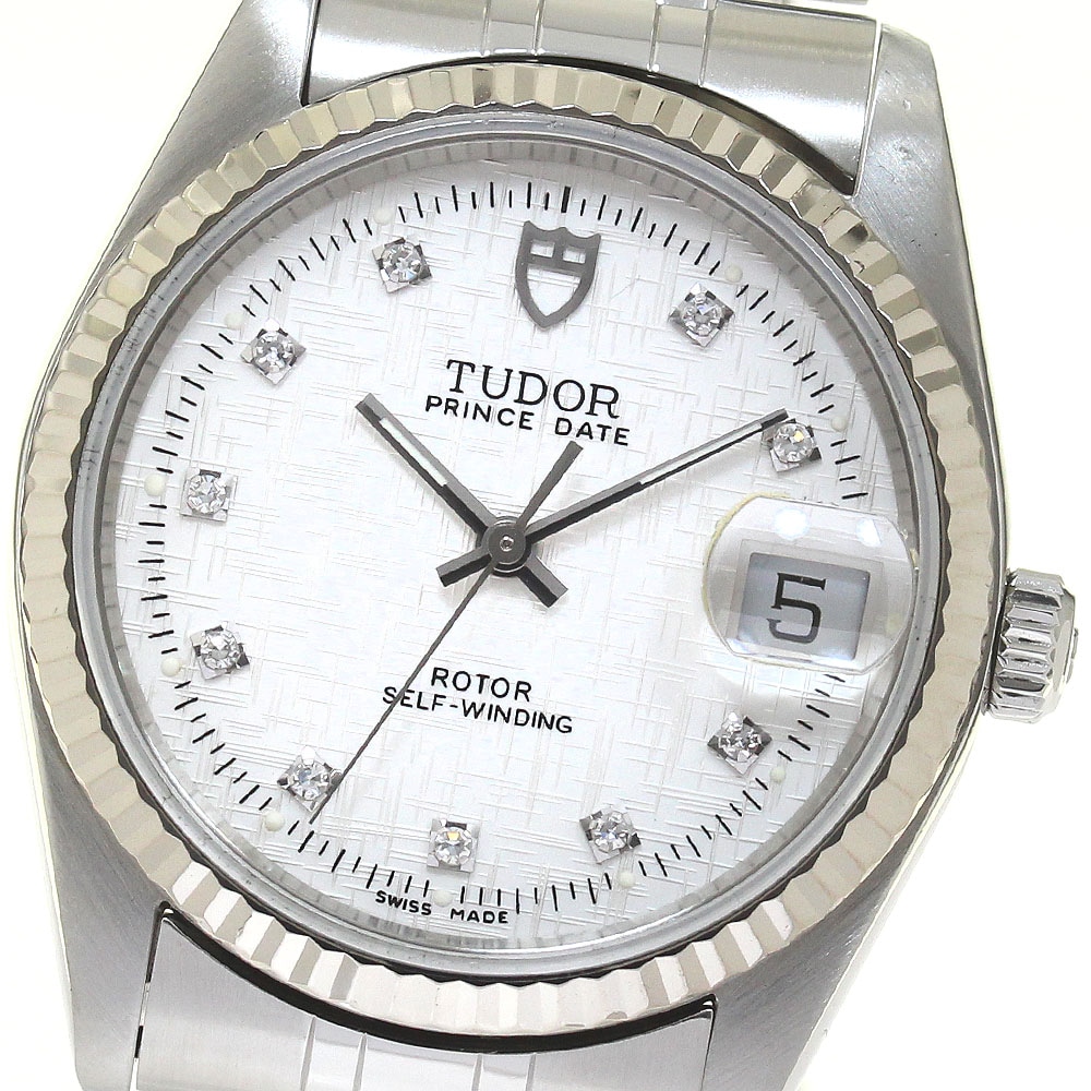 チュードル TUDOR 74034 プリンス デイト WGベゼル 10P cal.2824-2 自動巻き メンズ 良品 _816513【中古】