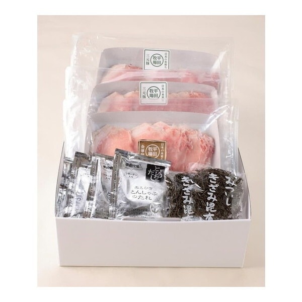 平田牧場 冷凍 日本の米育ち 金華豚・三元豚 合盛りしゃぶしゃぶギフト メーカー直送 5,205円