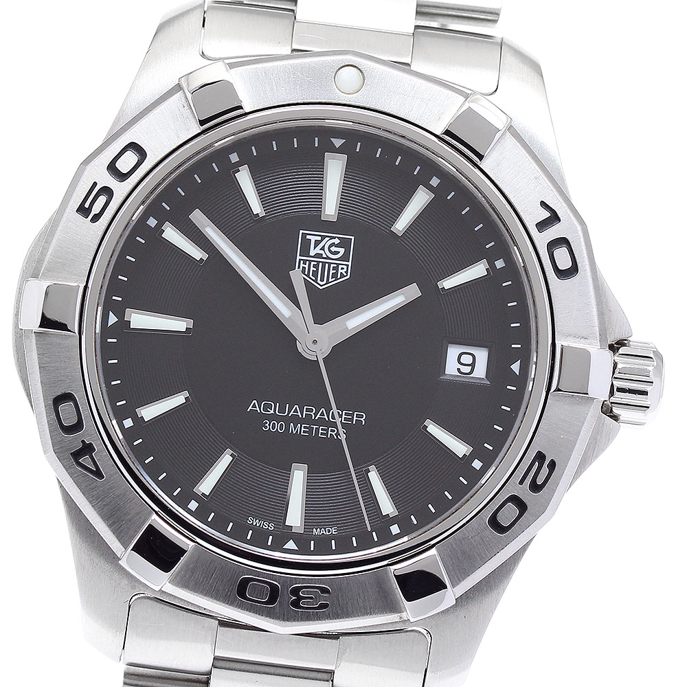 タグホイヤー TAG HEUER WAP1110 アクアレーサー デイト クォーツ メンズ _892423【中古】