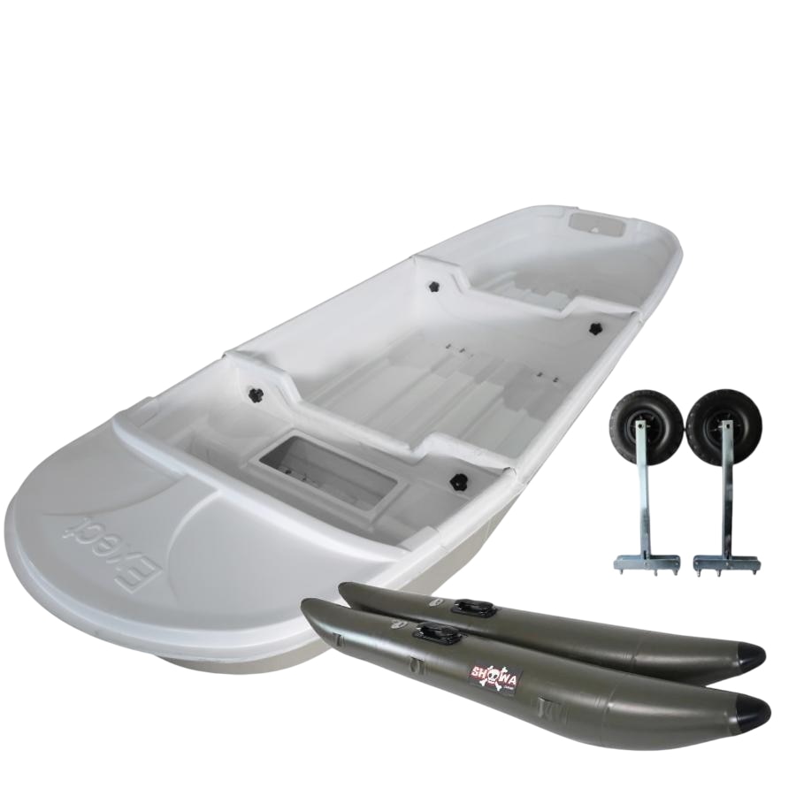 ボート 釣り 3分割式FRPボート IKESU仕様 サイドフロート ドーリー付き 2WAY 2分割/3分割 Exect EX3300