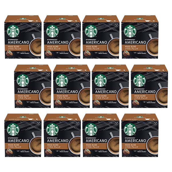 ネスカフェ ドルチェグスト 専用カプセル スターバックス ハウスブレンド 12箱【4営業日以内に出荷】ネスレ ネスカフェ コーヒー ホットコーヒー スタバ