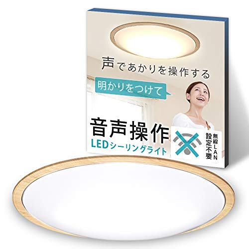 アイリスオーヤマ LEDシーリングライト 音声操作 調光/調色 12畳 (日本照明工業会基準