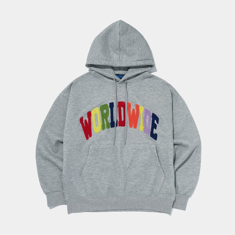 RAINBOW WORLDWIDE HOODIE_GY(21SSTP04)