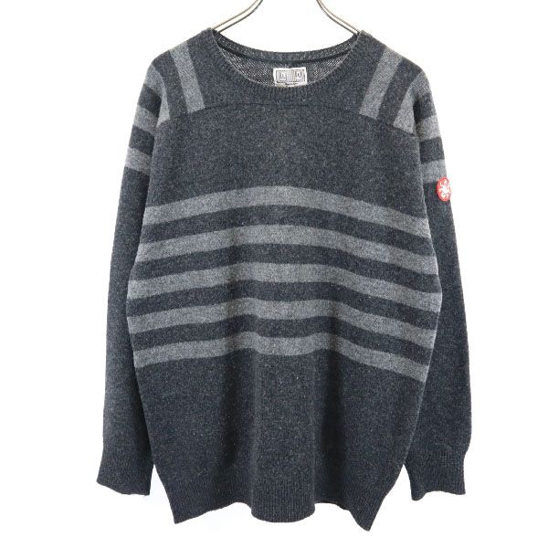 日本製 ウールブレンド 長袖 ニット L グレー系 セーター メンズ 5,114円