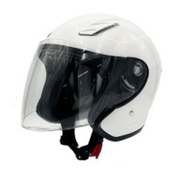 バイク用 ジェットヘルメット パールホワイト/Lサイズ YH-004/PEARL WHITE/L
