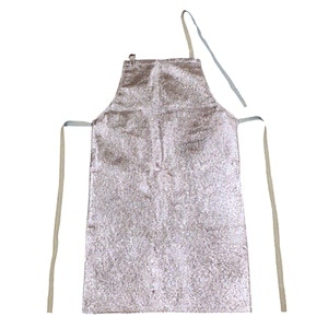 送料無料耐熱防炎アルミ遮熱製品アルミ　胸付　前掛　NM-201CK　サイズ：フリーH93cmW56cm代引き不可NB