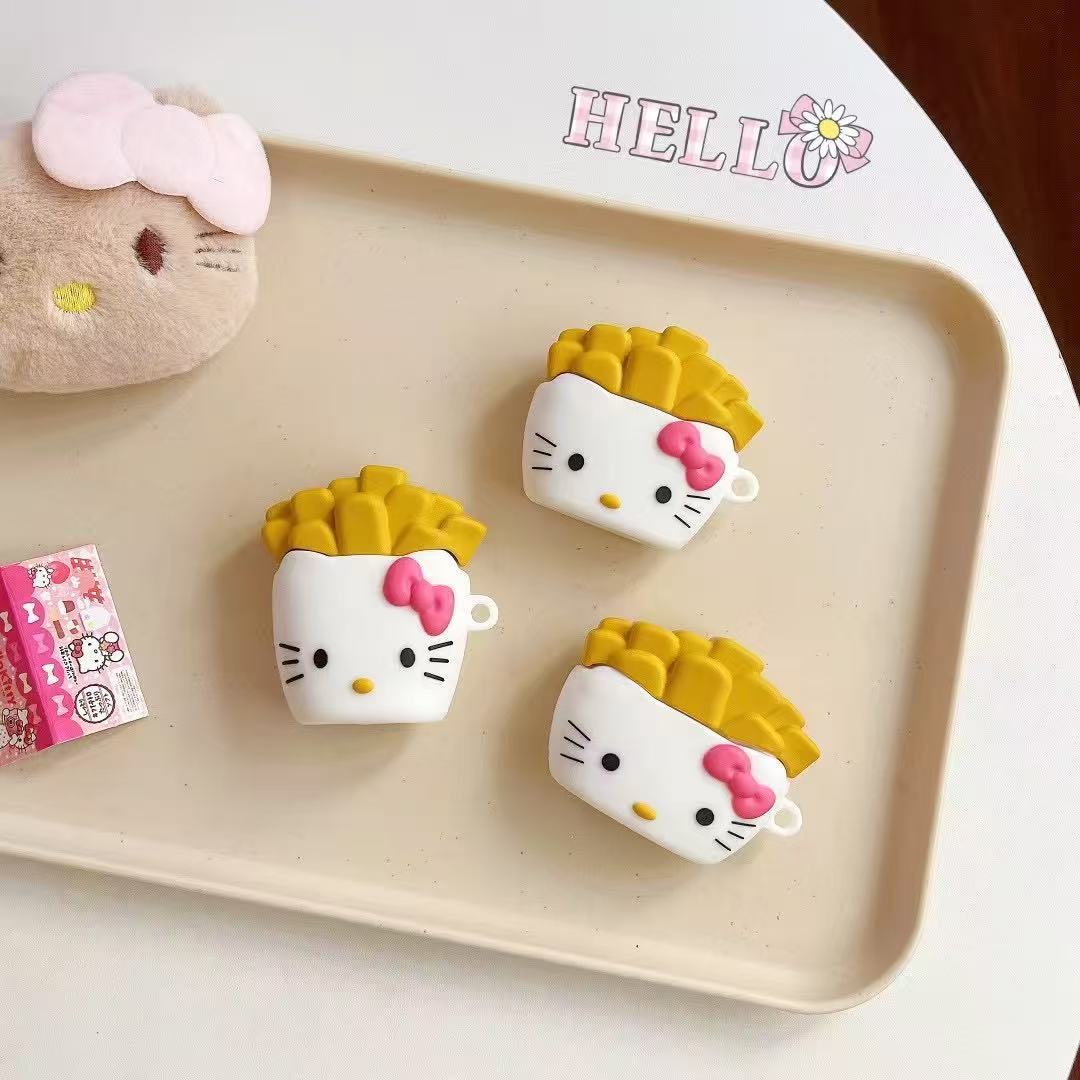 【20点セット】【送料無料】かわいいポテトチップスKT猫用AirPods Pro保護ケース12世代アップルBluetoothイヤホンカバーAirPods 4