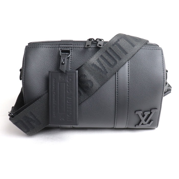 LOUIS VUITTON ルイ・ヴィトン シティキーポル 2Wayショルダーバッグ アエログラム ブラック M59255 IC メンズ 中古 美品
