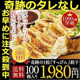 お得なセール!!💥お得な100個入り!奇跡のすっぴん餃子1.8㎏【1人前6個】 赤字の特別価格!今しかこの値段で買えないかも?【送料無料】 国産野菜 国産豚肉使用 浜松産黄金餃子