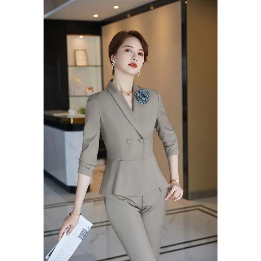 スーツレディースビジネススーツリクルートスーツ事務服パンツスーツ制服洗える長袖2点セットオフィス通勤スカートスーツ大きいサイズ 9,380円