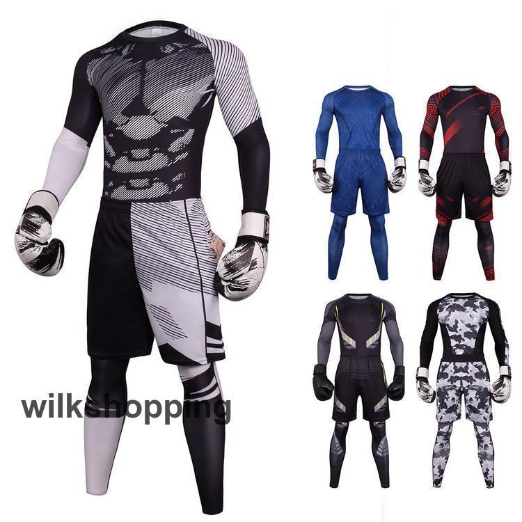 3枚セット コンプレッションウェア メンズ 上下セット ハーフパン 加圧シャツツ ロングタイツ トレーニング ランニングウエア