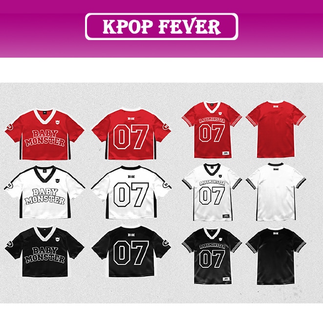 BABYMONSTER [DRIP] POP UP MD [JERSEY, CROP JERSEY] RED,WHITE,BLACK