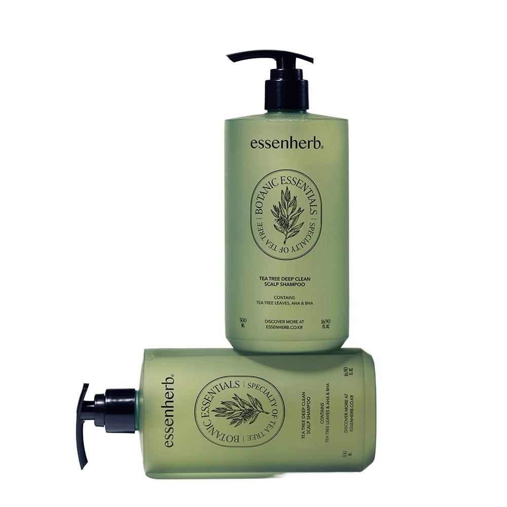 [2個] エッセン ハーブ ティーツリー ディップ クリーン スカルプシャンプー 500ml