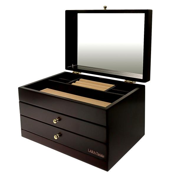 ジュエリー ボックス 木製 アクセサリー ボックス 宝石箱 収納 3段 大容量 ネックレス リング ピアス 誕生日 プレゼント 12,045円