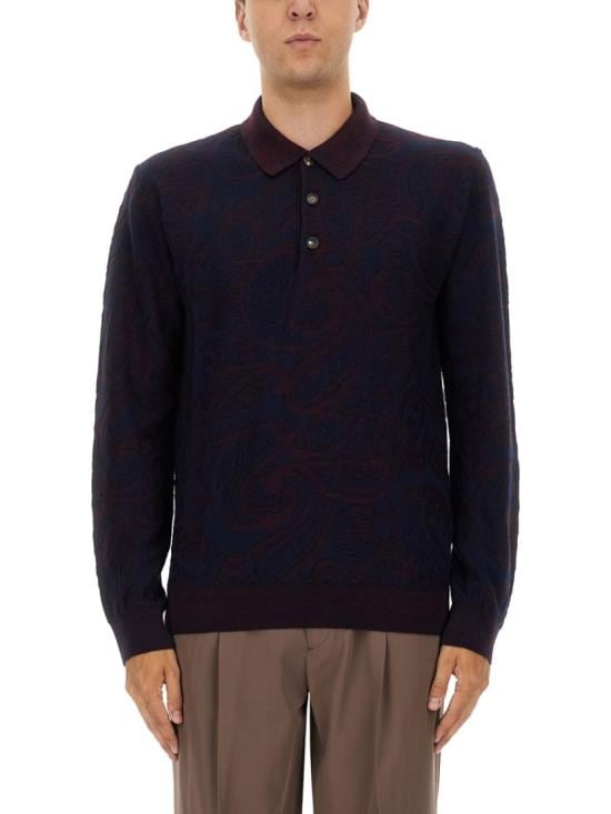 ETRO Men Polo Shirts MRKF0028 AQ298S9883 Blue