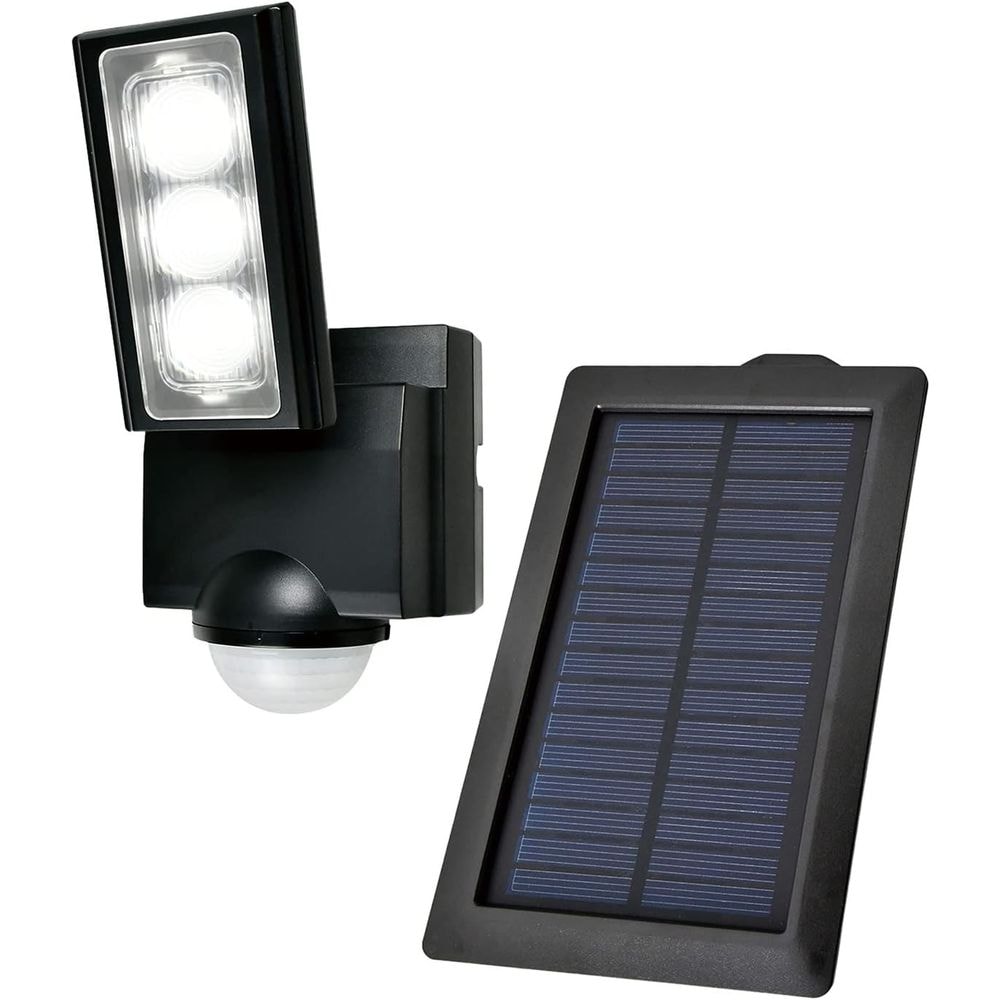 （まとめ買い）かんたん防犯ライト ソーラー充電式 1灯 400ルーメン ESL-311SL [x3]