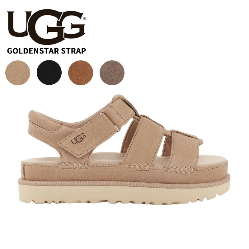 アグ サンダル UGG ウィメンズ GoldenStar Strap ゴールデンスター ストラップ レディース スエード 厚底 1137890