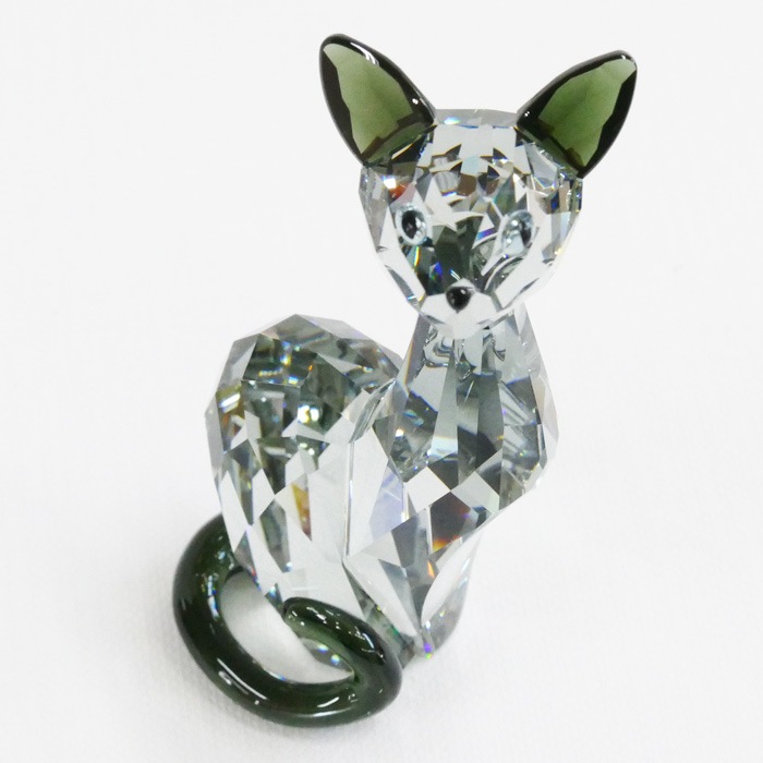 SWAROVSKI スワロフスキー ハウスオブキャット イネス オブジェ クリア 995008 猫 訳あり品 中古