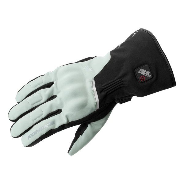 コミネ KOMINE バイク用 EK-217プロテクトELECTRIC HEAT GLV ライトグレー M