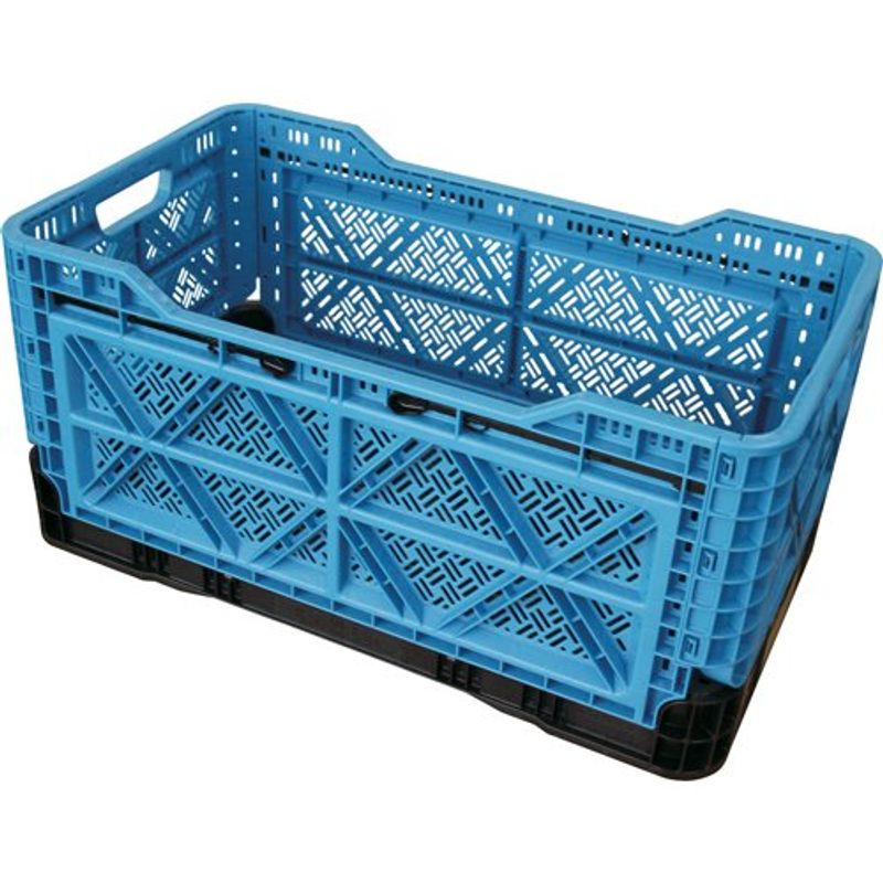 (トラスコ) 折りたたみメッシュコンテナ ブルー TRMPB90B 収納ケース 収納ボックス