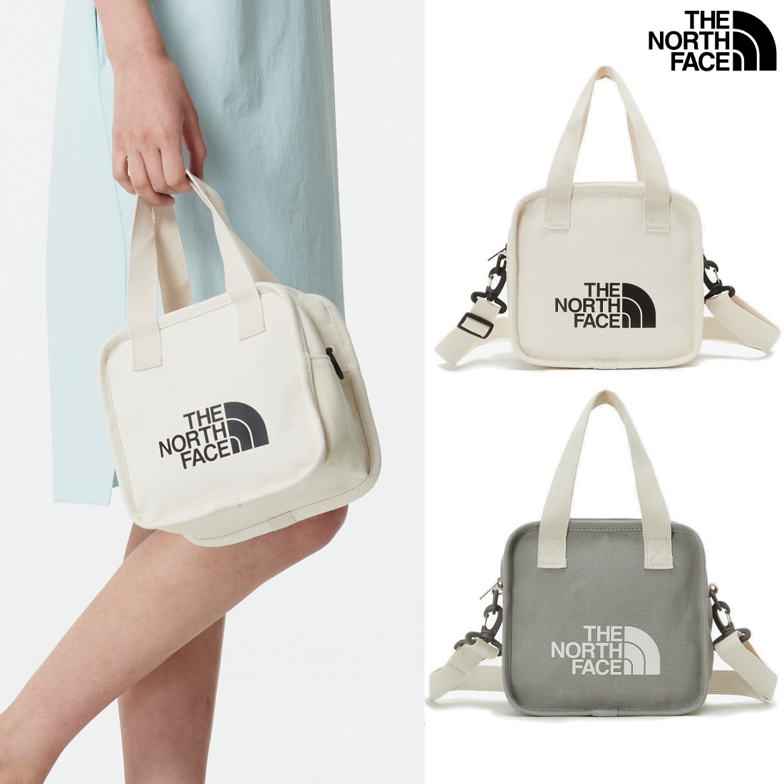 SQUARE TOTE bag 2色 新学期 カジュアル 新商品 韓国人気 日常用 旅行用 男女共用 日常服