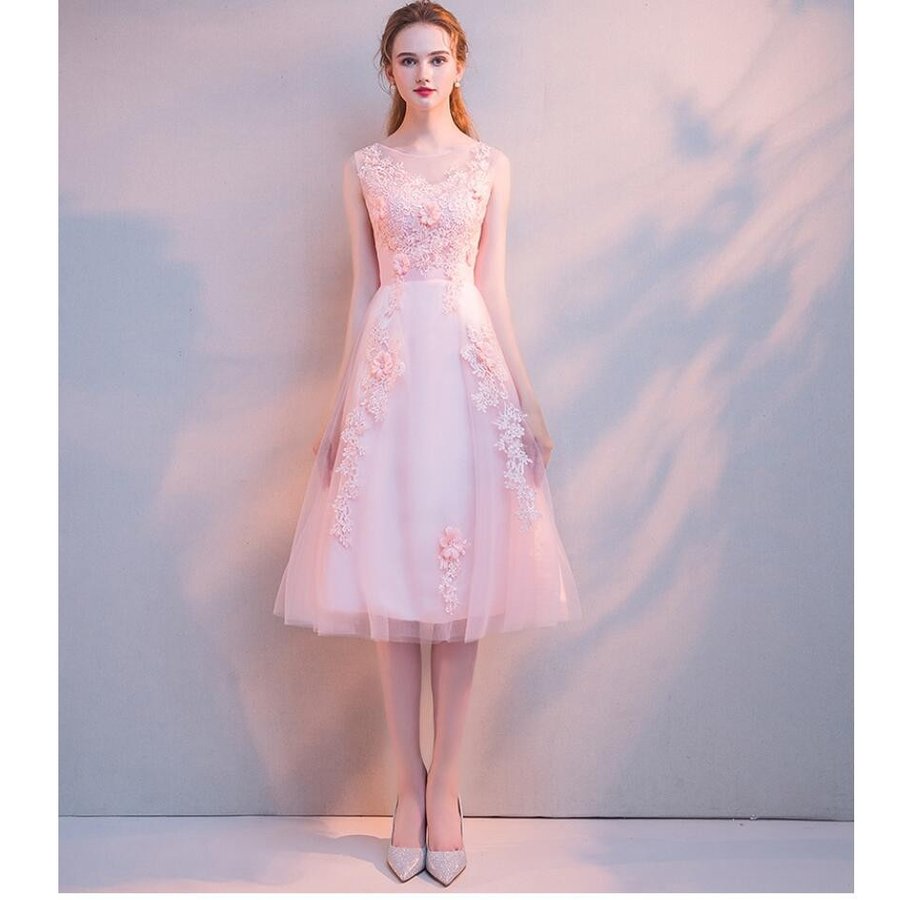 ナイトドレス ミモレドレス パーティードレス ウエディングドレス 結婚式 二次会 衣装 舞台 披露宴 5,507円