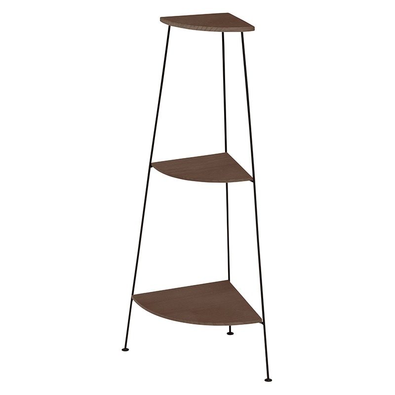 ラック 棚 コーナー 木製 おしゃれ ナチュラルモダン アンティーク かわいい エレガント 完成品 省スペース 3段