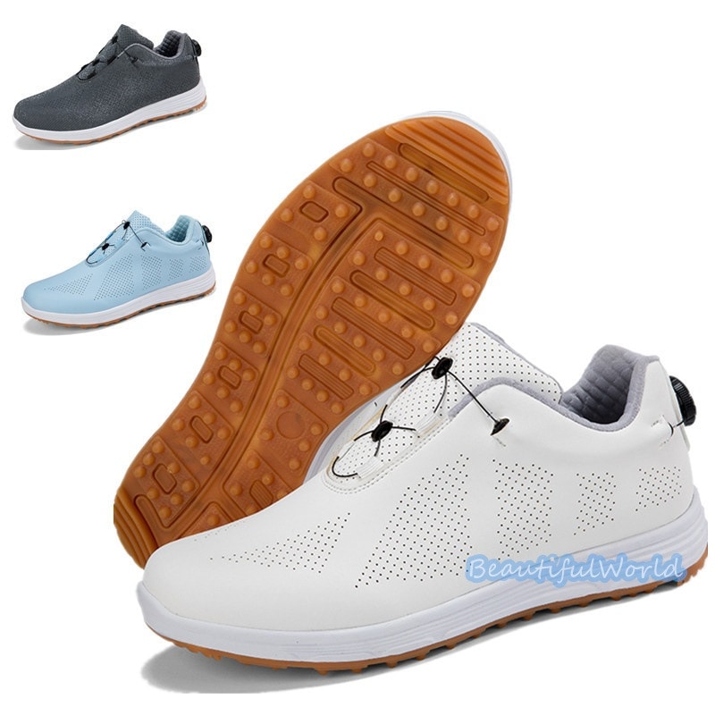 ゴルフシューズ メンズ レディース スニーカー アウトドアシューズ スポーツ靴 フィット感 軽量 耐久 動きやすい 防水 防滑 練習場 四節可能G4