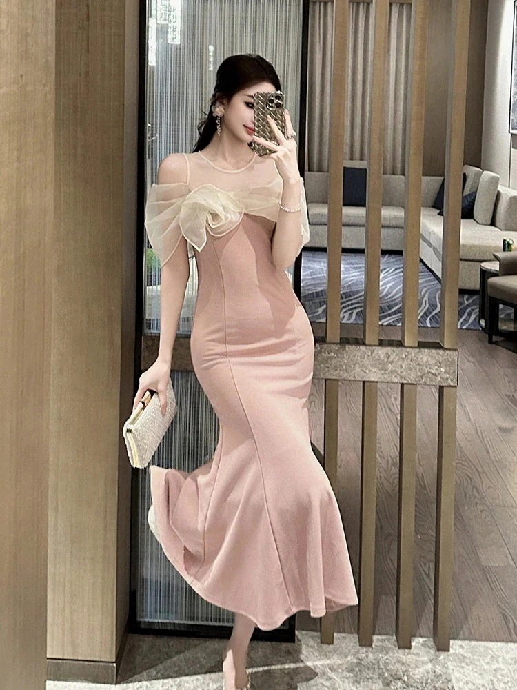 肩出しドレス 気質ロングワンピースセクシー フォーマルキャバ 綺麗 高級感 大人同窓会 気質 卒業式 ウェディング 披露宴 パーティー 結婚式 演奏会