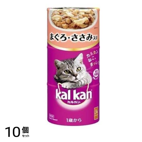 カルカン(kalkan) 缶タイプ まぐろ・ささみ入り 160g (×3缶入) 10個セット