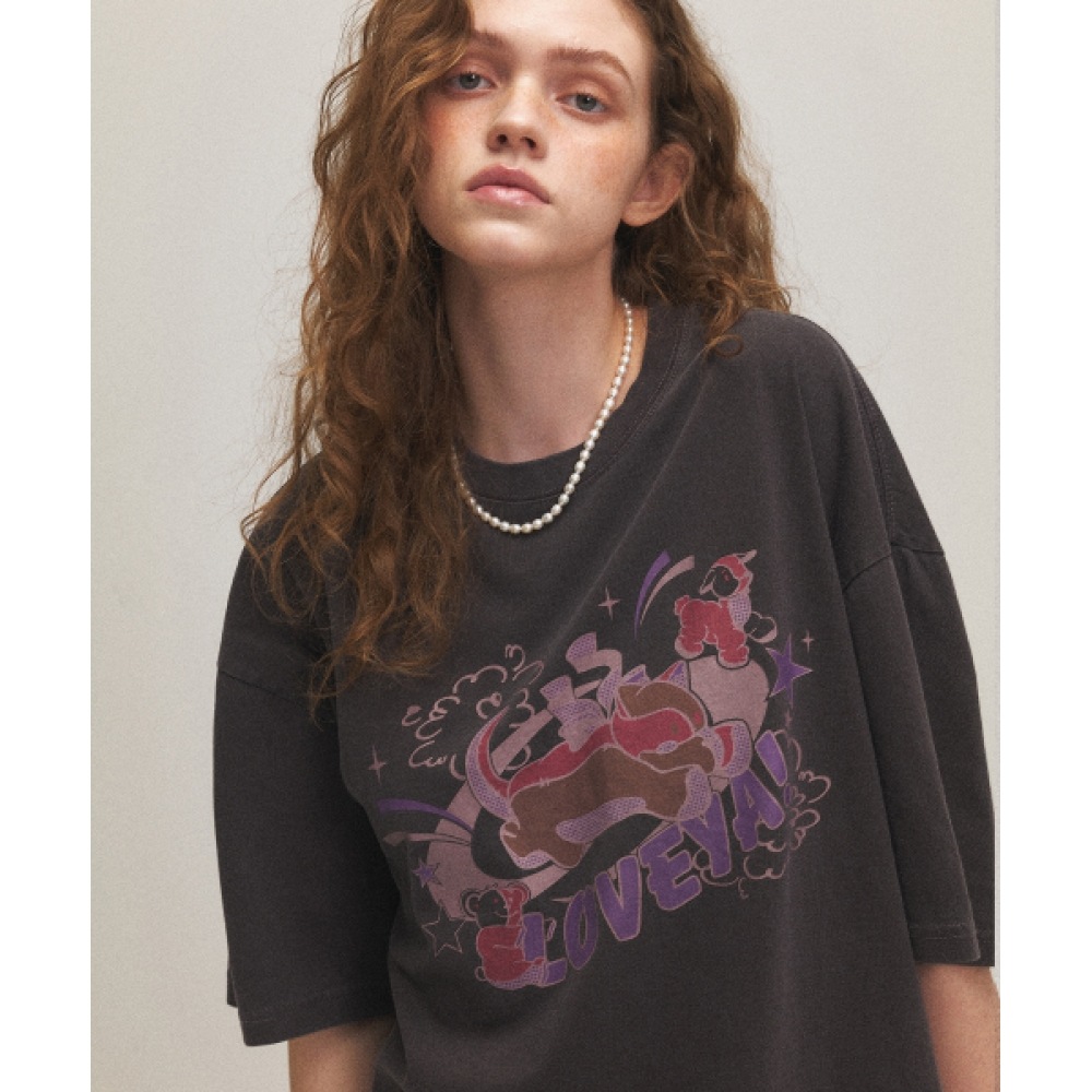 CPGN STUDIO サムデイドリームピグメントショートスリーブ T シャツダスティパープル 5,066円