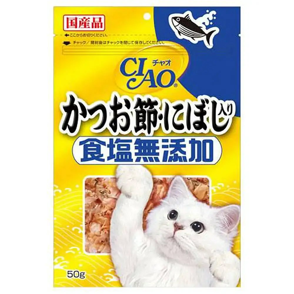 いなば　ＣＩＡＯ　チャオ　かつお節・にぼし入り　食塩無添加　５０ｇX１６袋　ＣＲＣ35―25―10―10―00